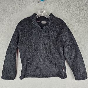 Vintage Black Diamond Fleece POLARTEC Jacket Womens Medium Full Zip USA